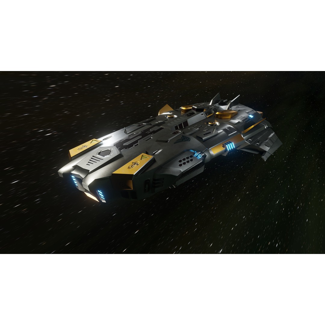 Anopheles Spaceship 3D Model – Low Poly Game Asset, Blender, FBX - View 3