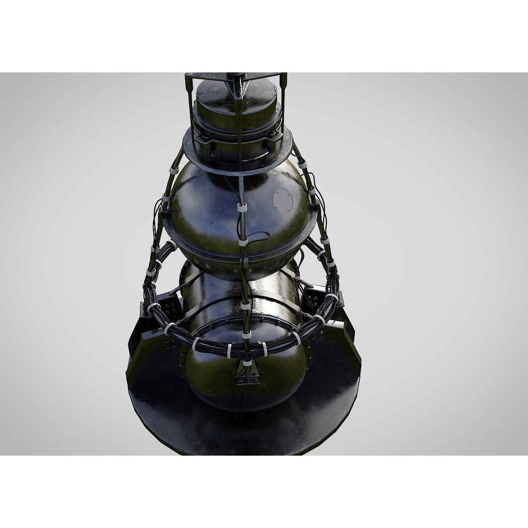 Sputnik 2 3D Model – PBR Spaceship Asset, Blender, FBX, OBJ - View 10