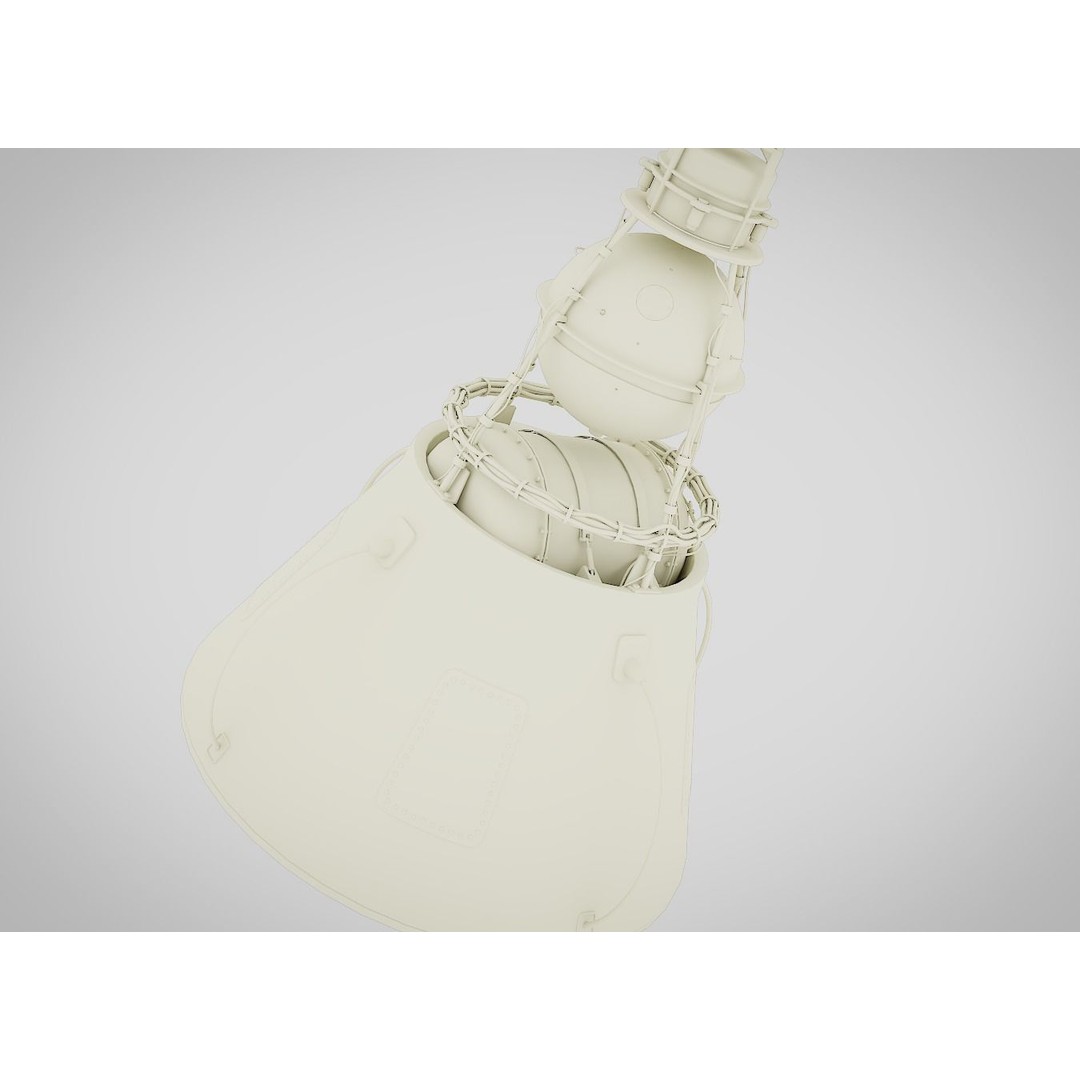Sputnik 2 3D Model – PBR Spaceship Asset, Blender, FBX, OBJ - View 12