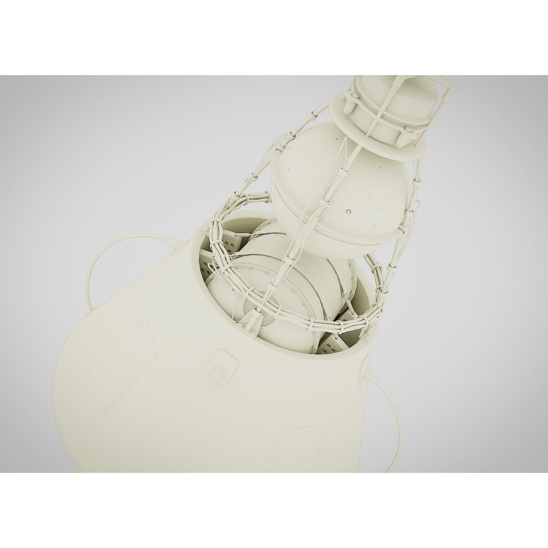 Sputnik 2 3D Model – PBR Spaceship Asset, Blender, FBX, OBJ - View 13