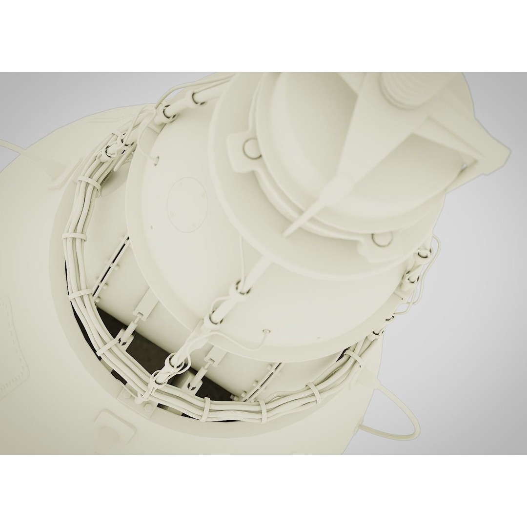 Sputnik 2 3D Model – PBR Spaceship Asset, Blender, FBX, OBJ - View 16