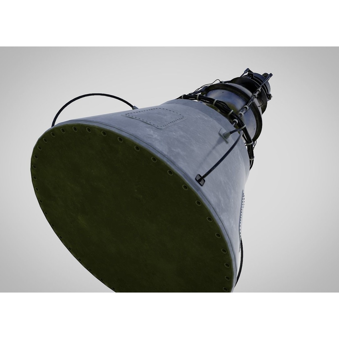 Sputnik 2 3D Model – PBR Spaceship Asset, Blender, FBX, OBJ - View 7