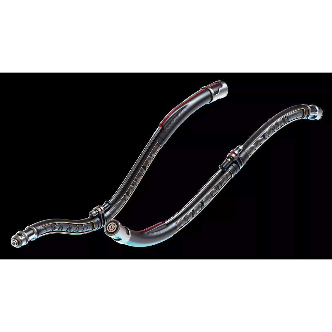 Wires and Cables 3D Model – Sci-Fi Vehicle Asset, OBJ Format - View 14
