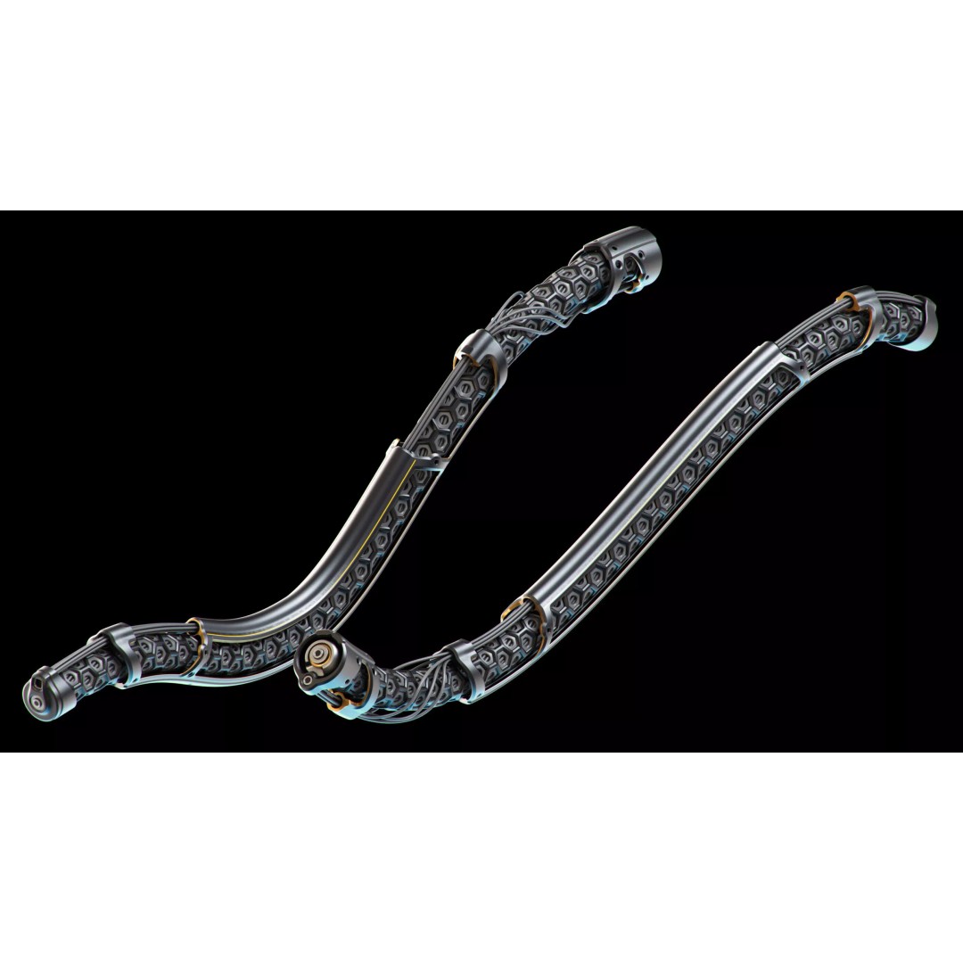 Wires and Cables 3D Model – Sci-Fi Vehicle Asset, OBJ Format - View 15