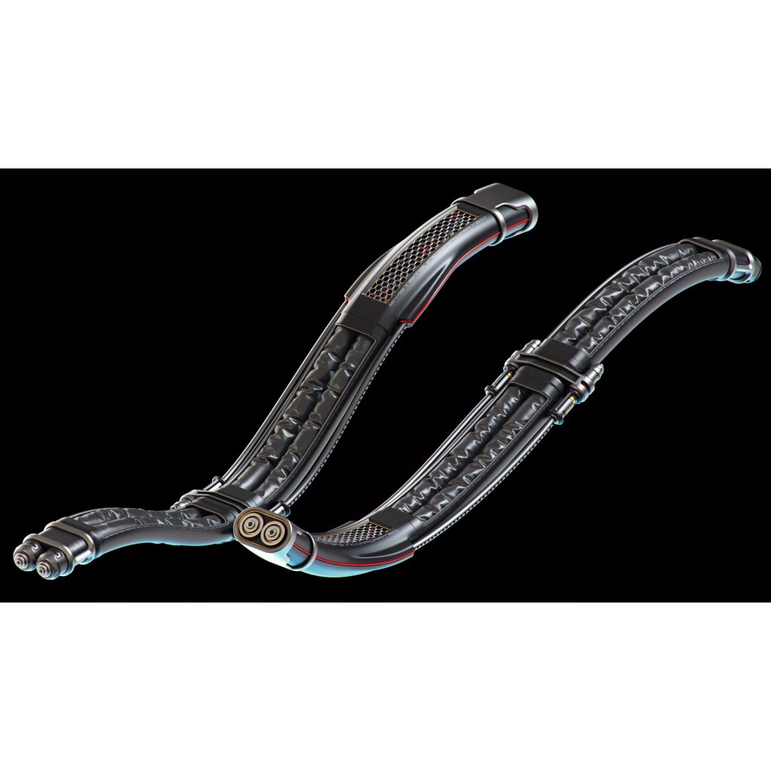 Wires and Cables 3D Model – Sci-Fi Vehicle Asset, OBJ Format - View 18