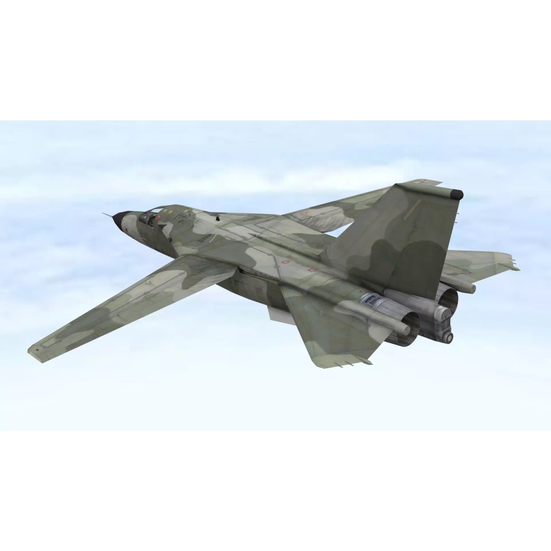 Fighter Jet 3D Model – Low Poly Game Asset, FBX, PBR Textures - View 11