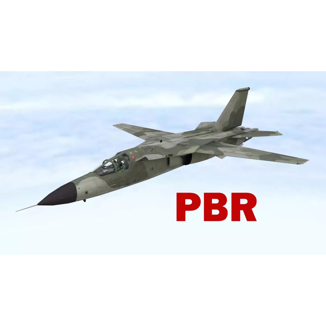 Fighter Jet 3D Model – Low Poly Game Asset, FBX, PBR Textures - View 2
