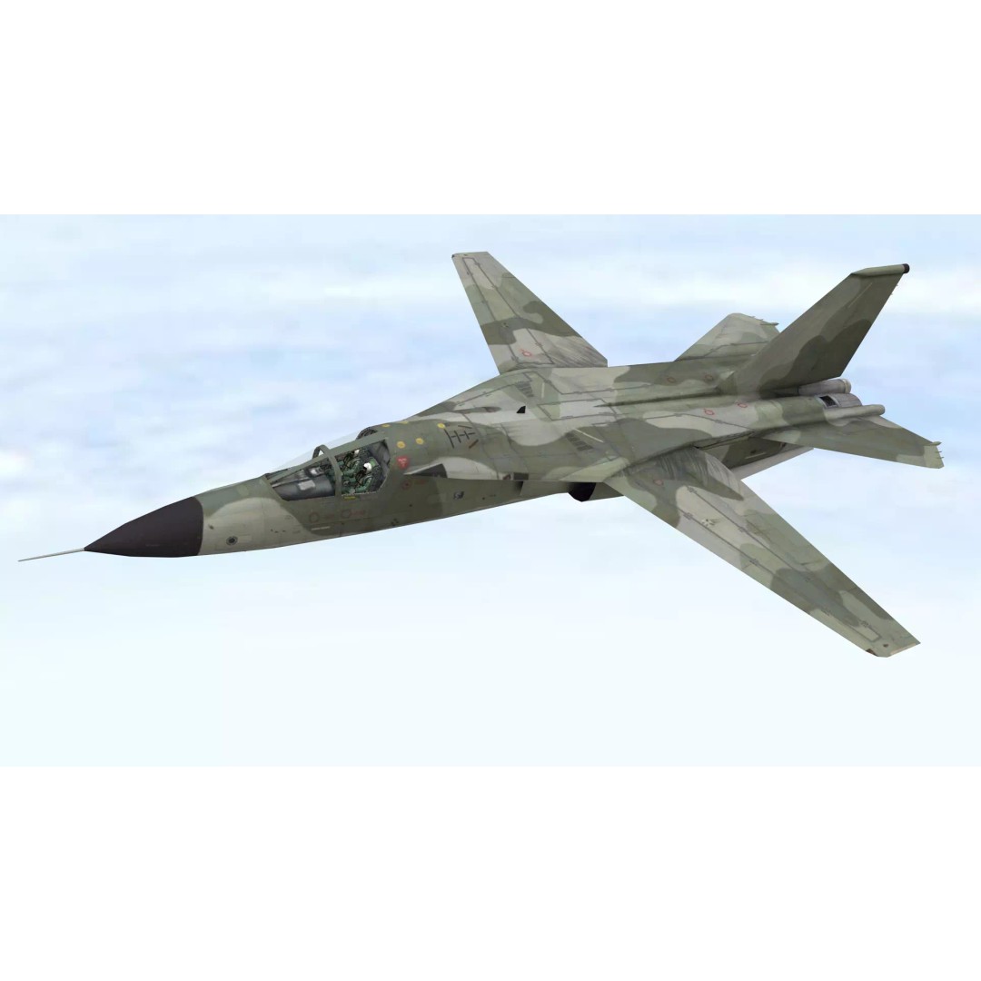 Fighter Jet 3D Model – Low Poly Game Asset, FBX, PBR Textures - View 8