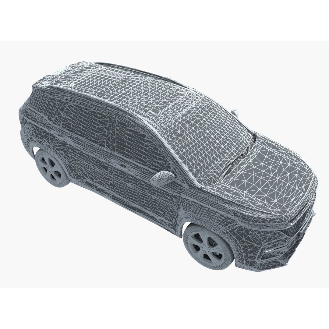 Electric SUV Chassis 3D Model – Realistic Industrial Part, FBX - View 7
