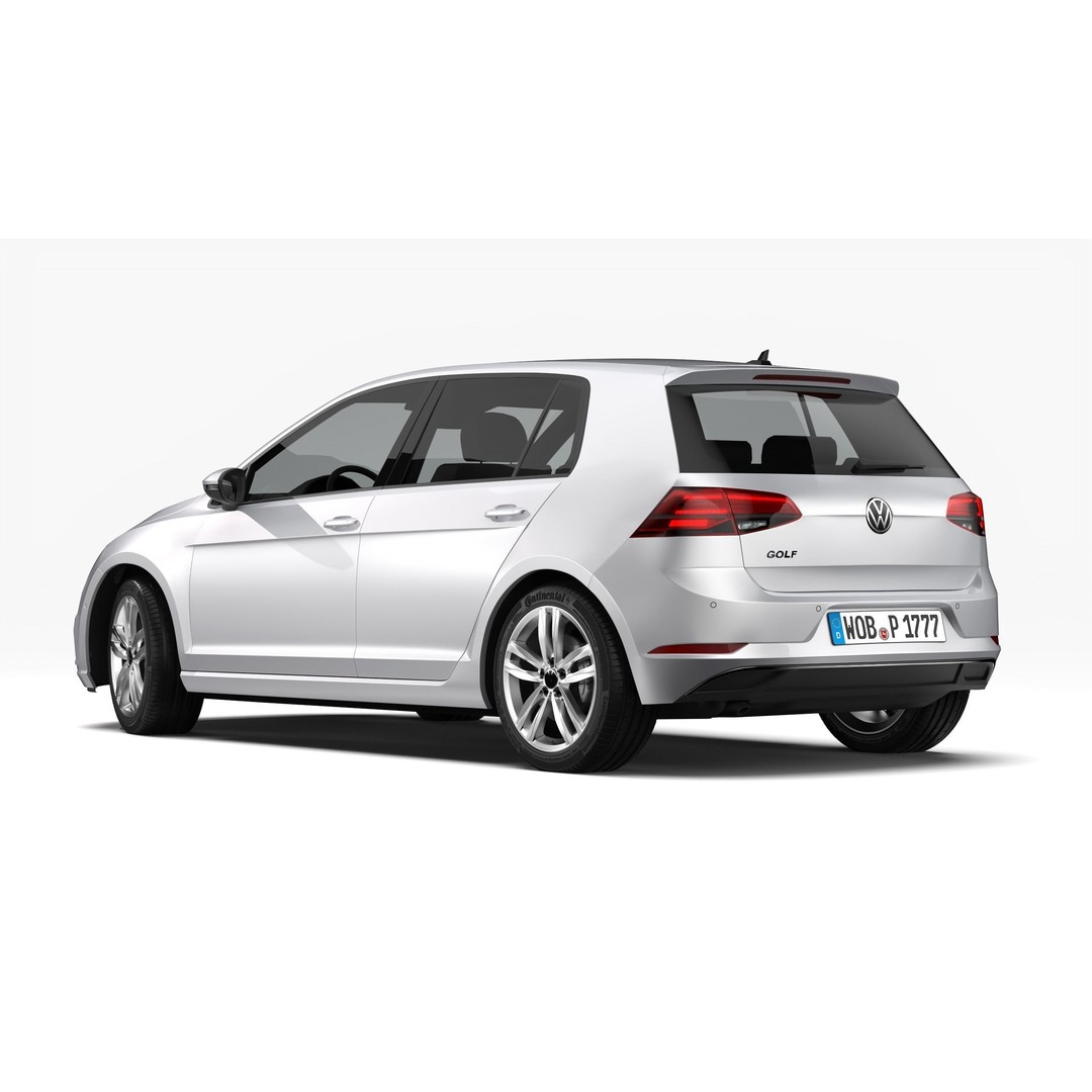 Volkswagen Golf 2017 3D Model – High Poly Game Asset, FBX & OBJ Formats - View 3