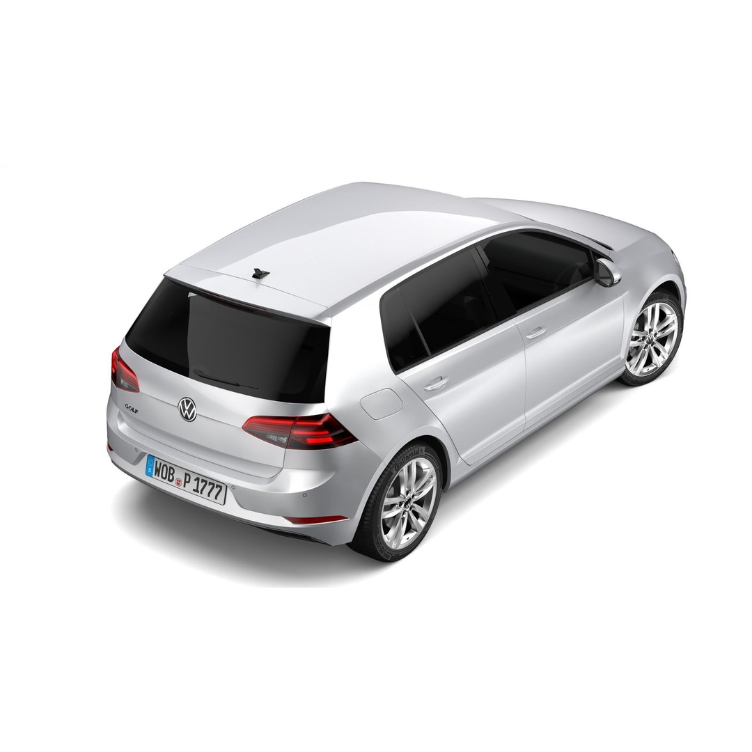 Volkswagen Golf 2017 3D Model – High Poly Game Asset, FBX & OBJ Formats - View 4