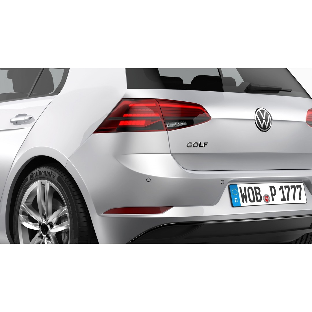 Volkswagen Golf 2017 3D Model – High Poly Game Asset, FBX & OBJ Formats - View 9