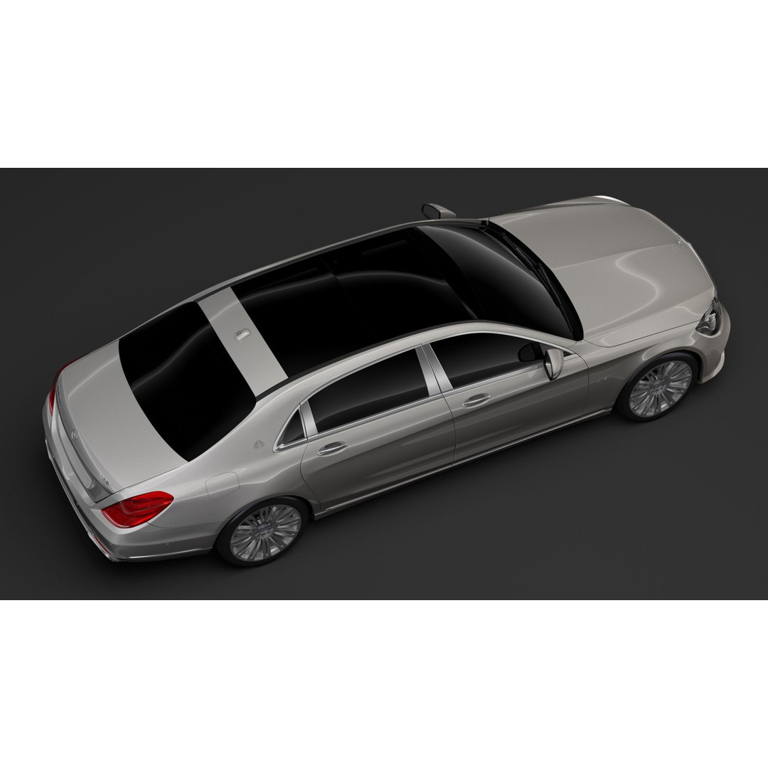Mercedes Maybach S 560 4Matic 3D Model – High Poly Luxury Vehicle, FBX - View 13
