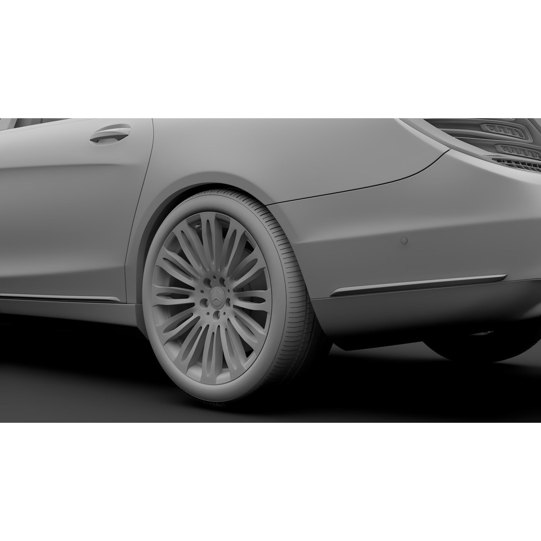 Mercedes Maybach S 560 4Matic 3D Model – High Poly Luxury Vehicle, FBX - View 16