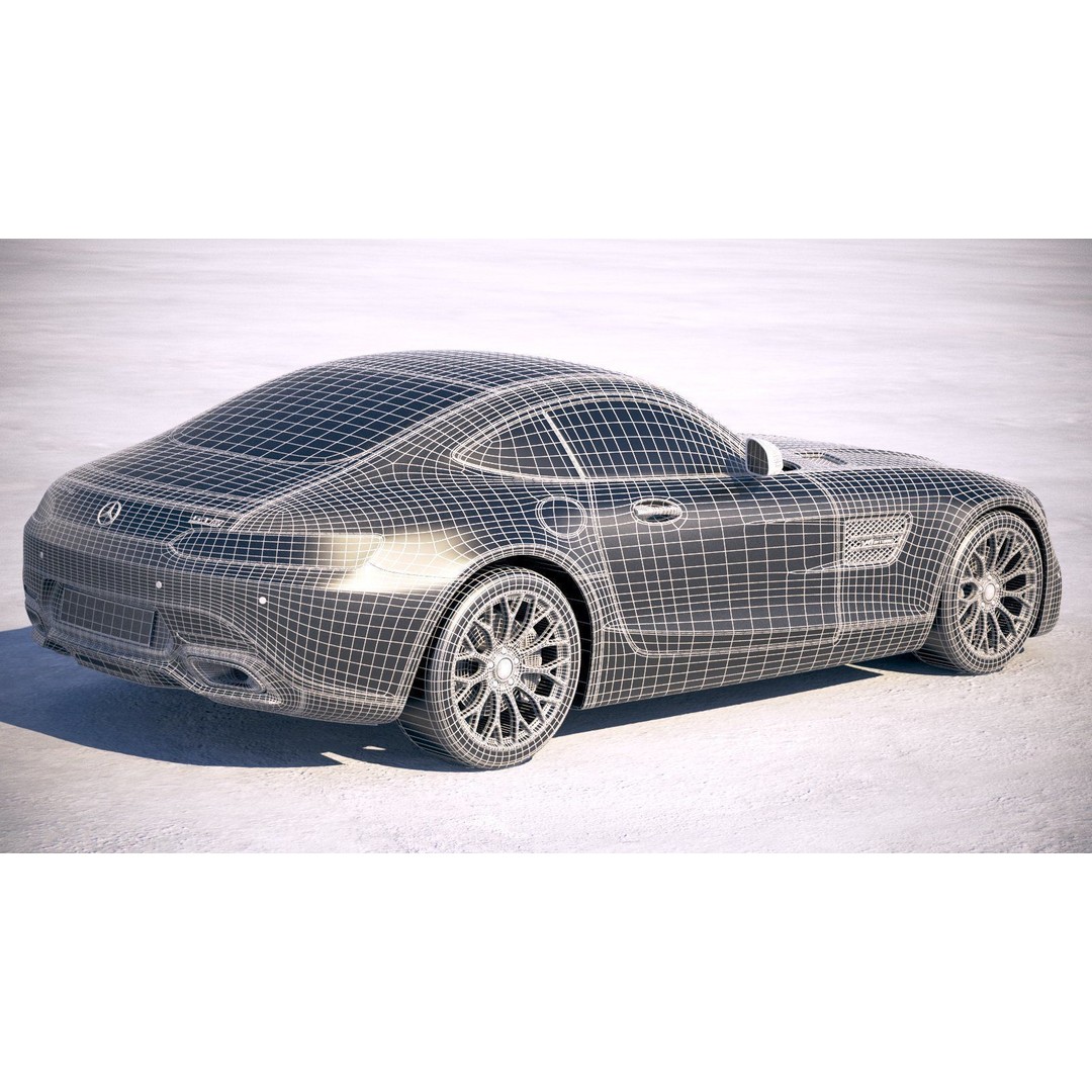 Mercedes AMG GT 2020 3D Model – High Poly Sport Car, FBX, OBJ