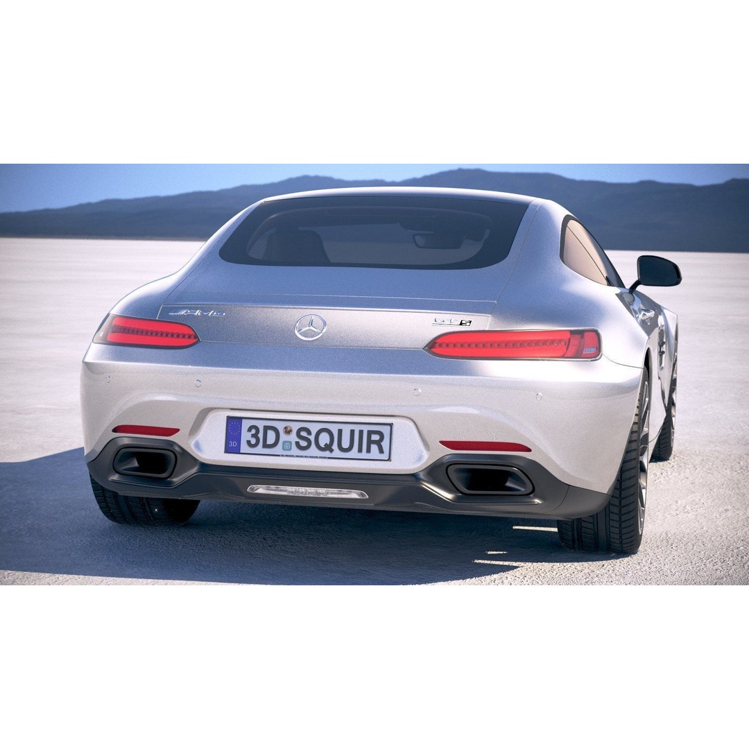 Mercedes AMG GT 2020 3D Model – High Poly Sport Car, FBX, OBJ - View 10