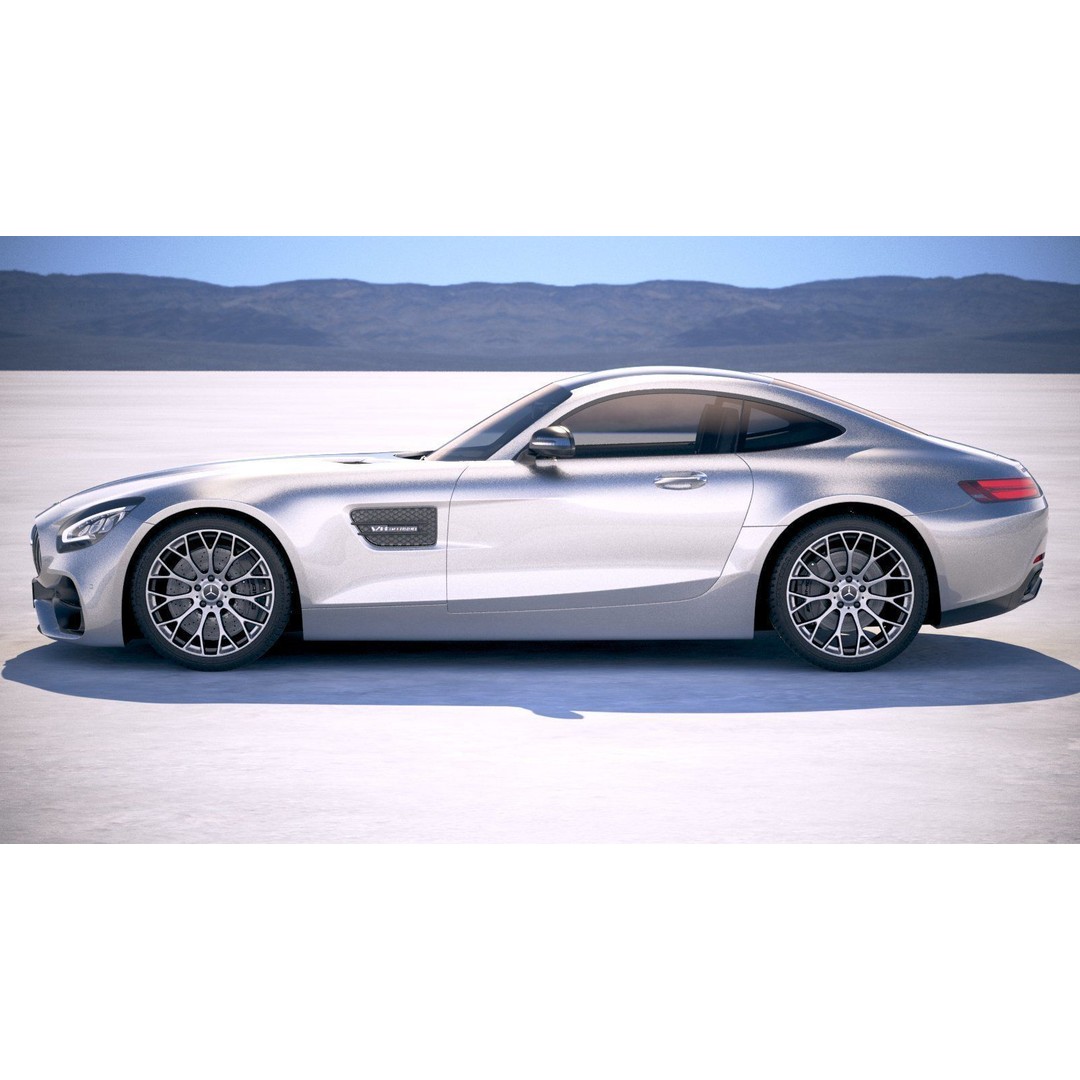 Mercedes AMG GT 2020 3D Model – High Poly Sport Car, FBX, OBJ - View 11