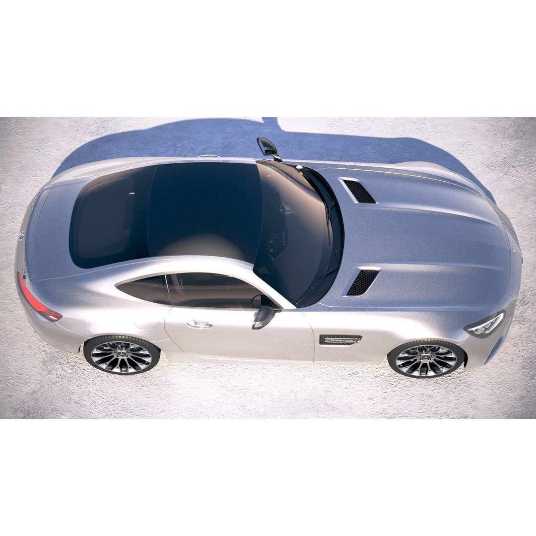 Mercedes AMG GT 2020 3D Model – High Poly Sport Car, FBX, OBJ - View 12