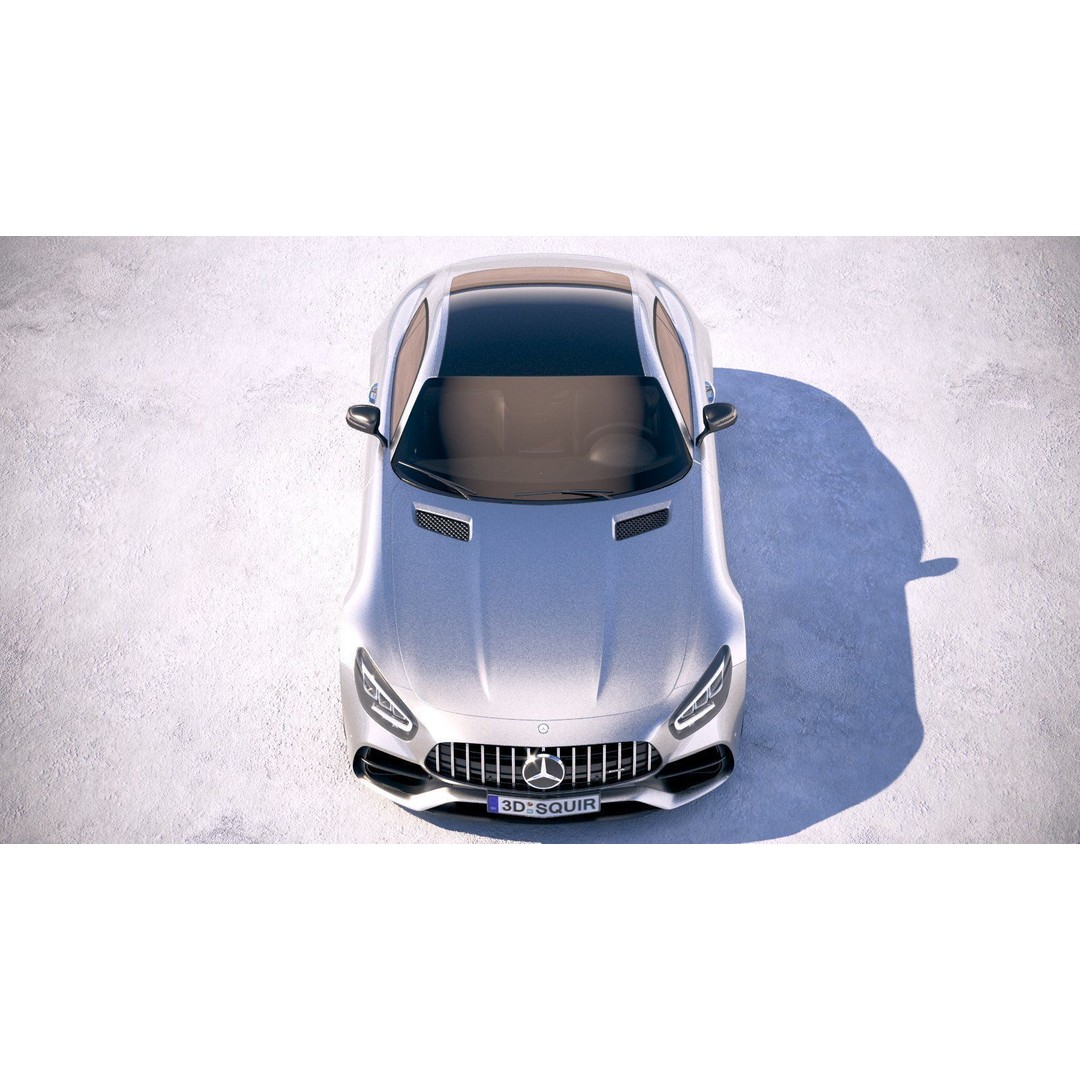 Mercedes AMG GT 2020 3D Model – High Poly Sport Car, FBX, OBJ - View 13