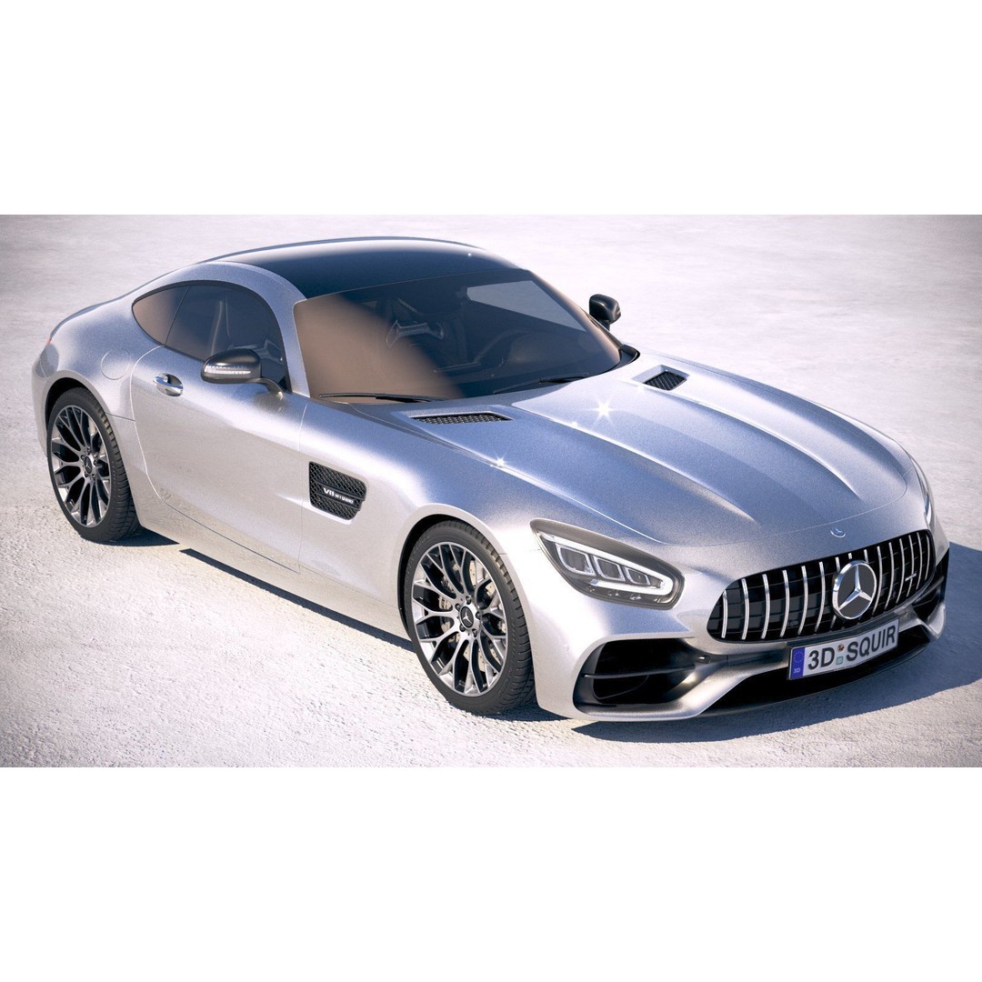 Mercedes AMG GT 2020 3D Model – High Poly Sport Car, FBX, OBJ - View 16