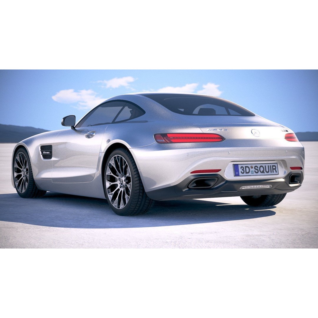 Mercedes AMG GT 2020 3D Model – High Poly Sport Car, FBX, OBJ - View 18