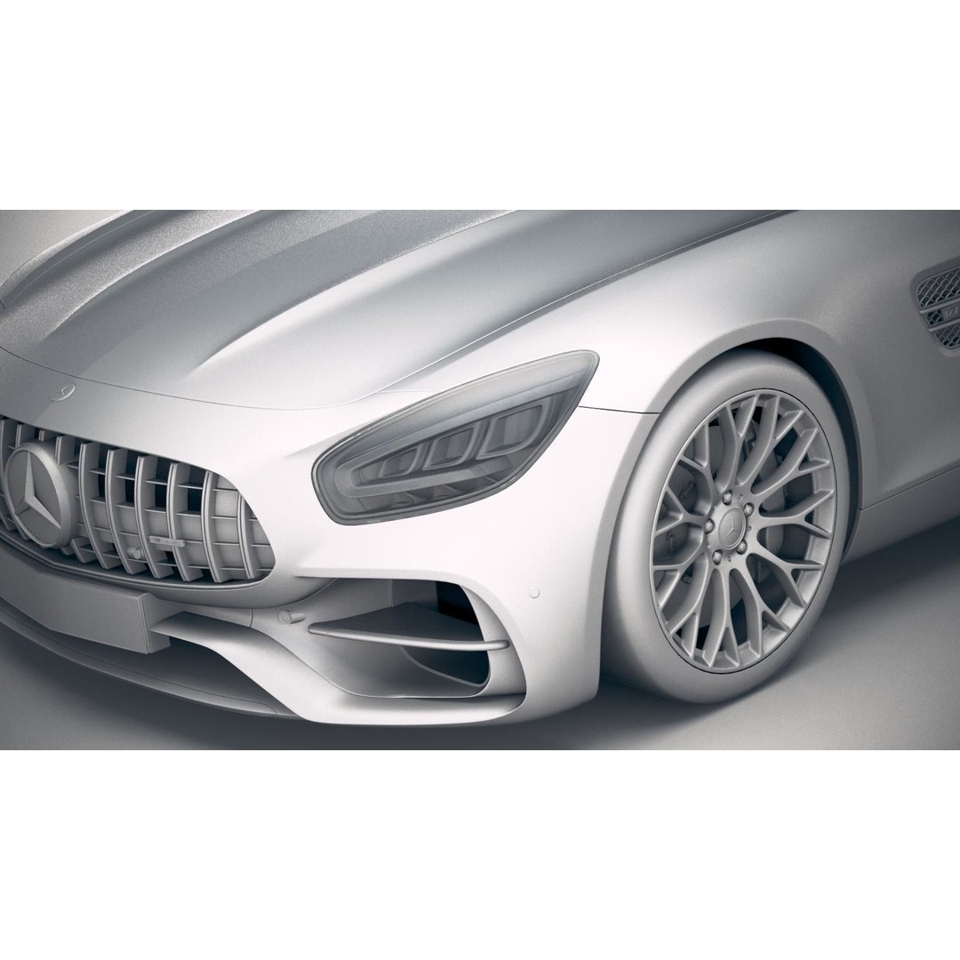 Mercedes AMG GT 2020 3D Model – High Poly Sport Car, FBX, OBJ - View 23