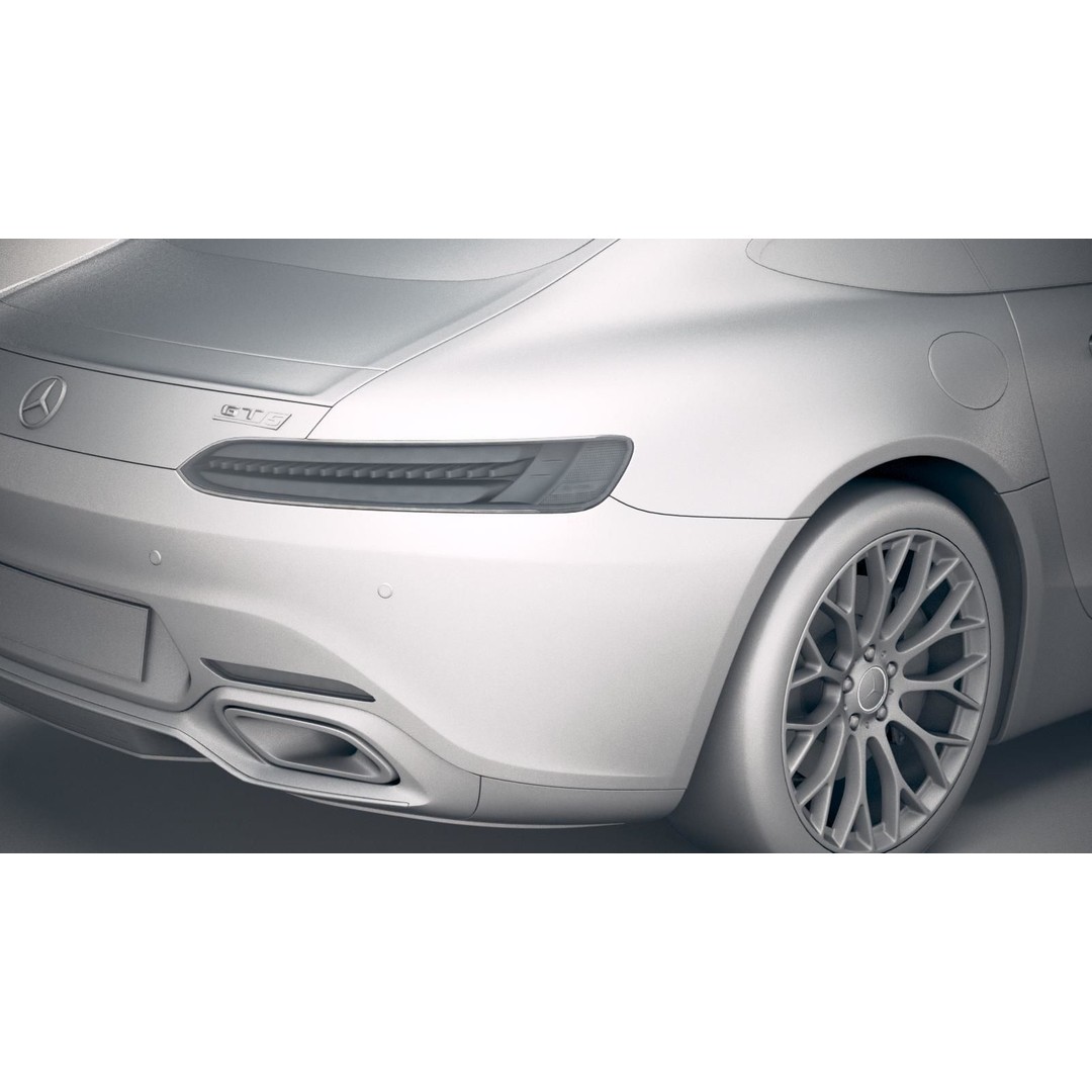 Mercedes AMG GT 2020 3D Model – High Poly Sport Car, FBX, OBJ - View 24