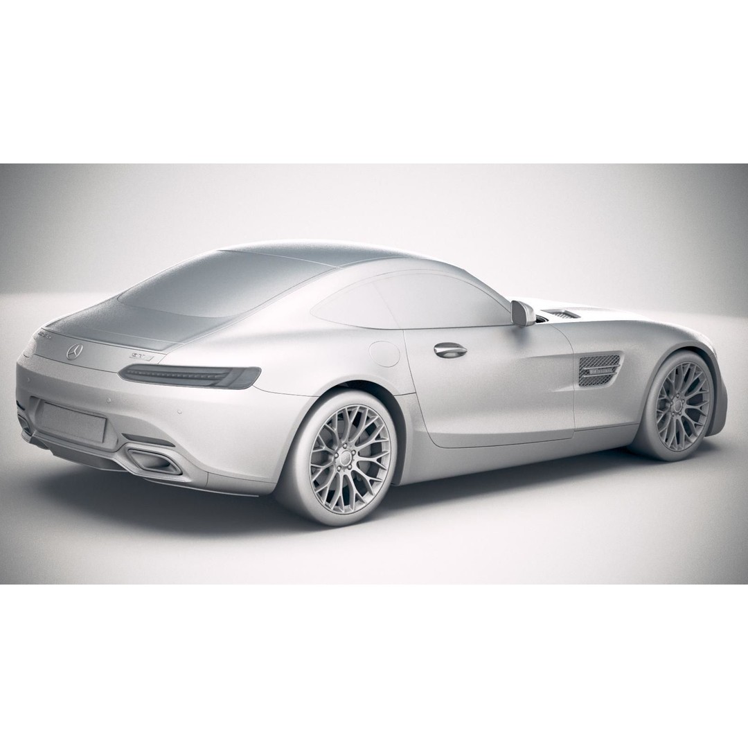 Mercedes AMG GT 2020 3D Model – High Poly Sport Car, FBX, OBJ - View 25