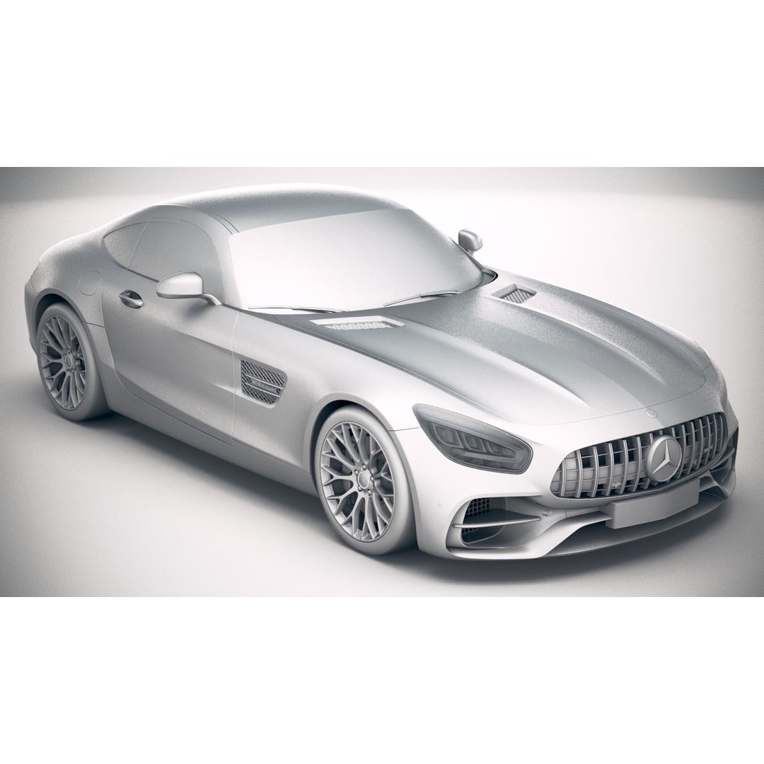 Mercedes AMG GT 2020 3D Model – High Poly Sport Car, FBX, OBJ - View 26