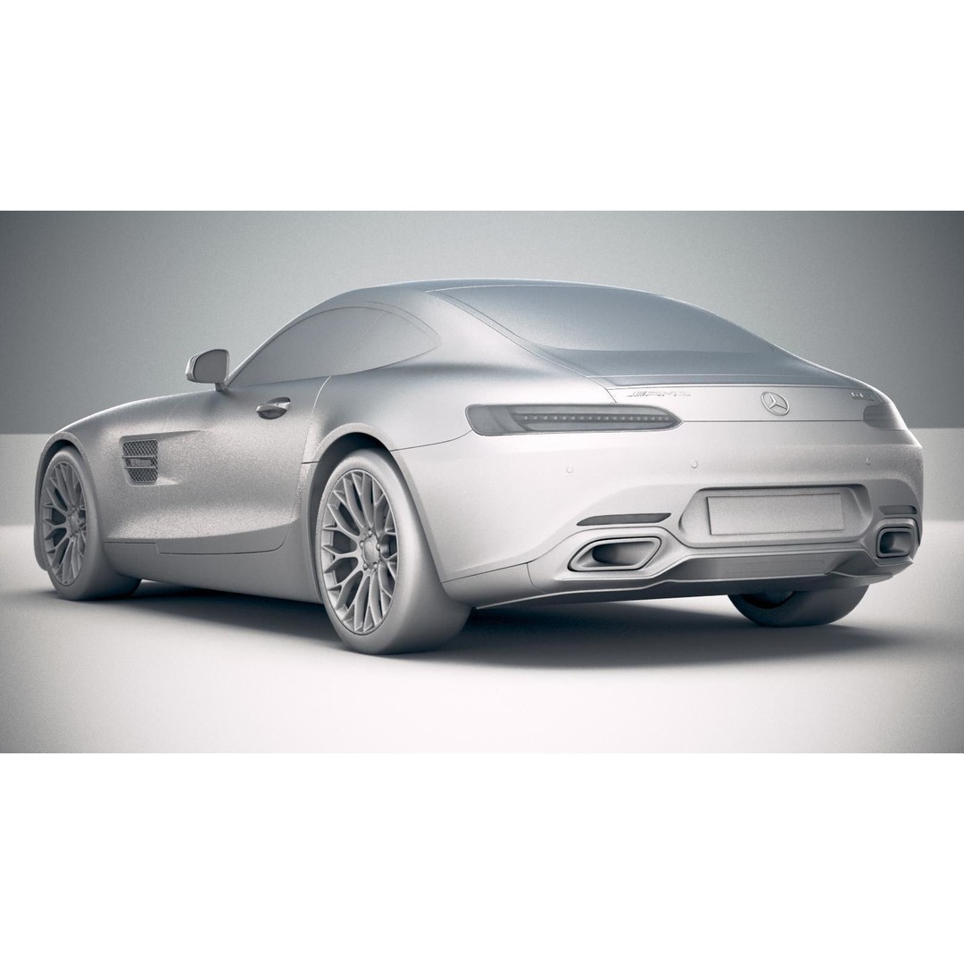Mercedes AMG GT 2020 3D Model – High Poly Sport Car, FBX, OBJ - View 28