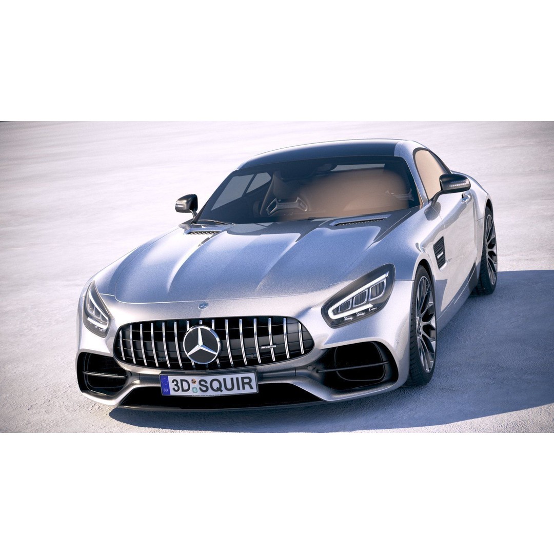 Mercedes AMG GT 2020 3D Model – High Poly Sport Car, FBX, OBJ - View 3