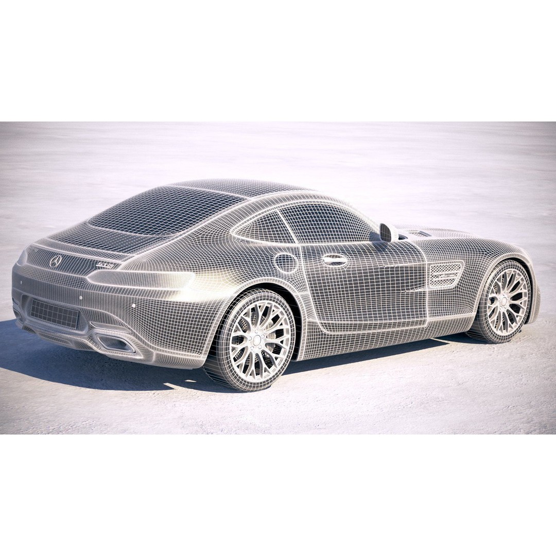 Mercedes AMG GT 2020 3D Model – High Poly Sport Car, FBX, OBJ - View 30