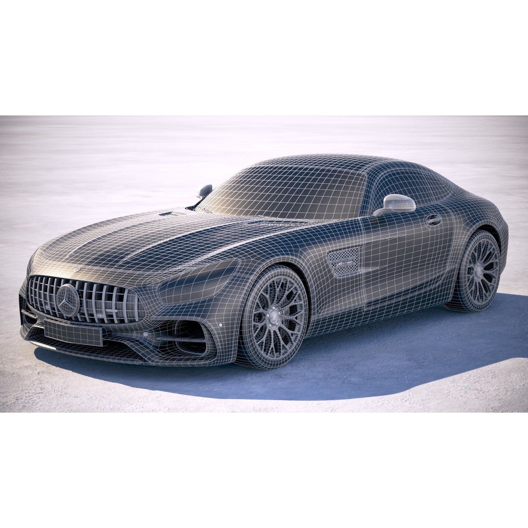 Mercedes AMG GT 2020 3D Model – High Poly Sport Car, FBX, OBJ - View 31