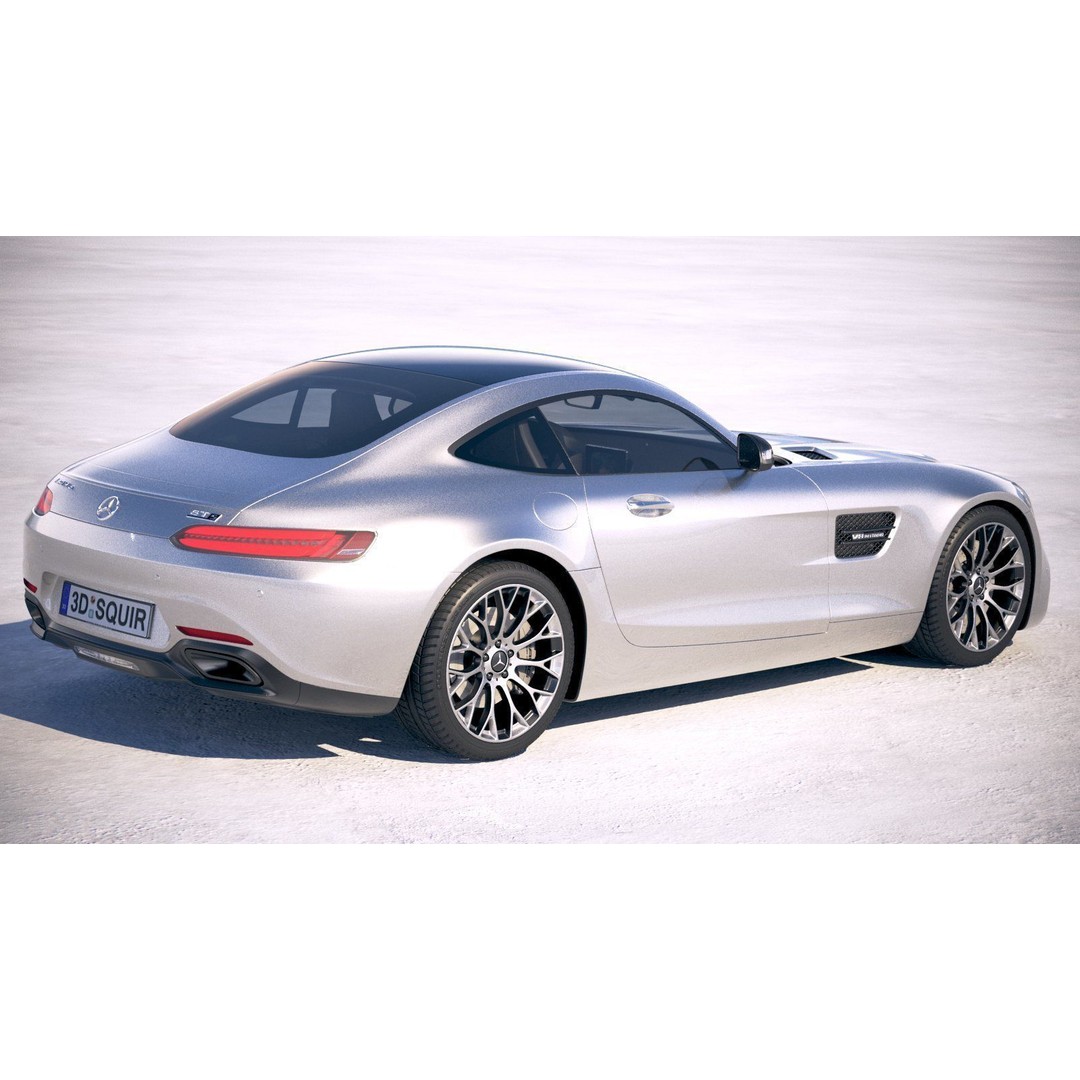 Mercedes AMG GT 2020 3D Model – High Poly Sport Car, FBX, OBJ - View 4