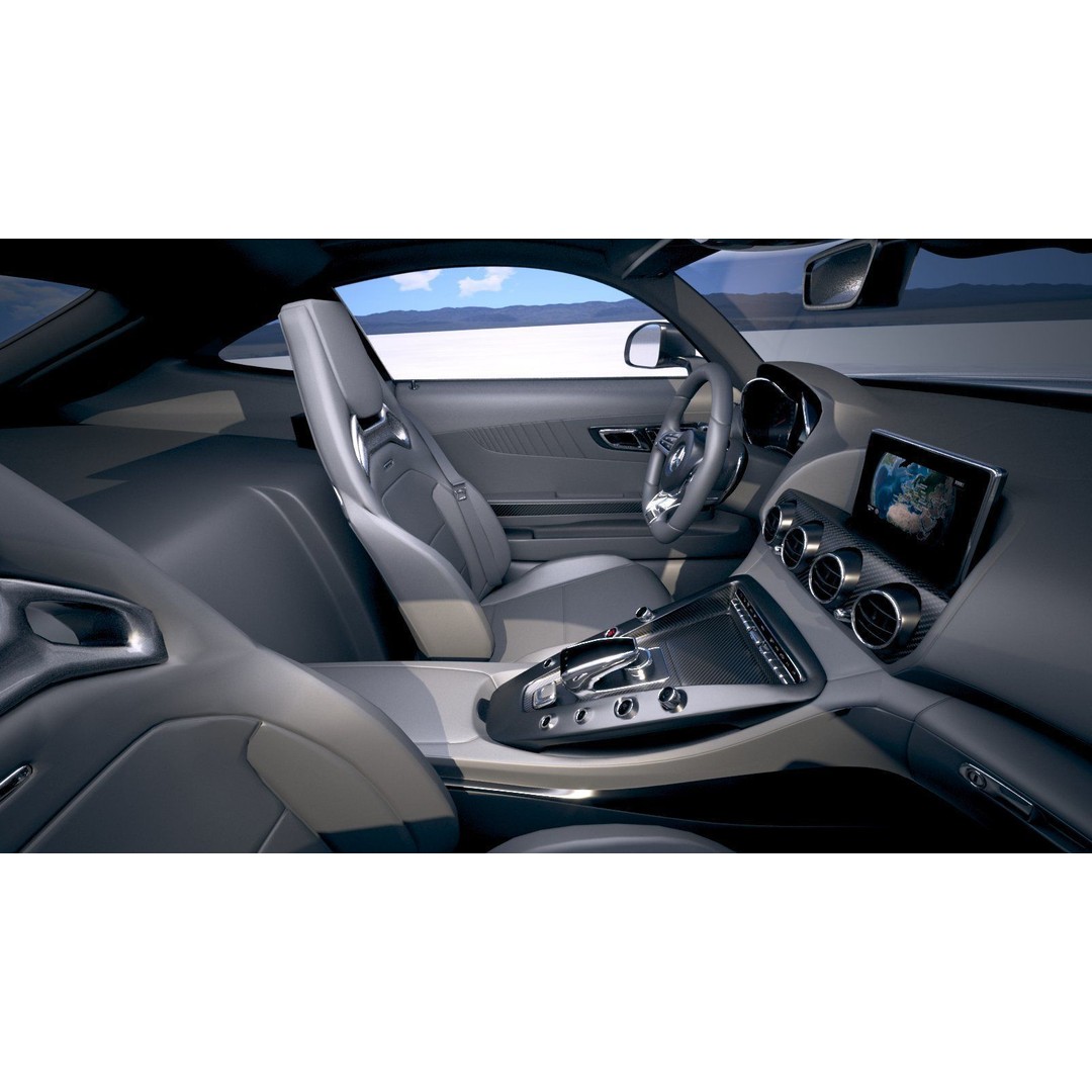 Mercedes AMG GT 2020 3D Model – High Poly Sport Car, FBX, OBJ - View 6