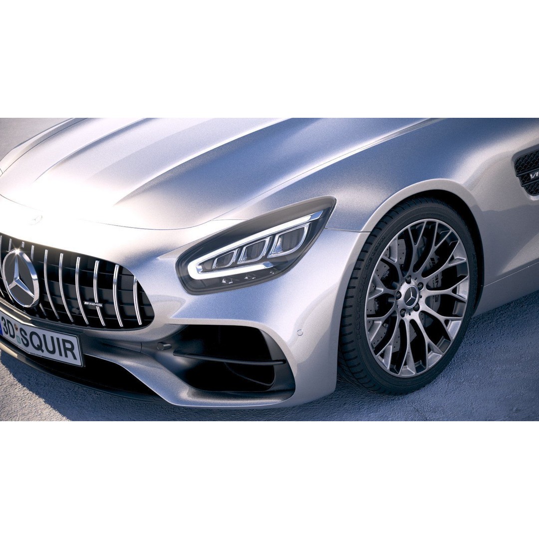 Mercedes AMG GT 2020 3D Model – High Poly Sport Car, FBX, OBJ - View 8