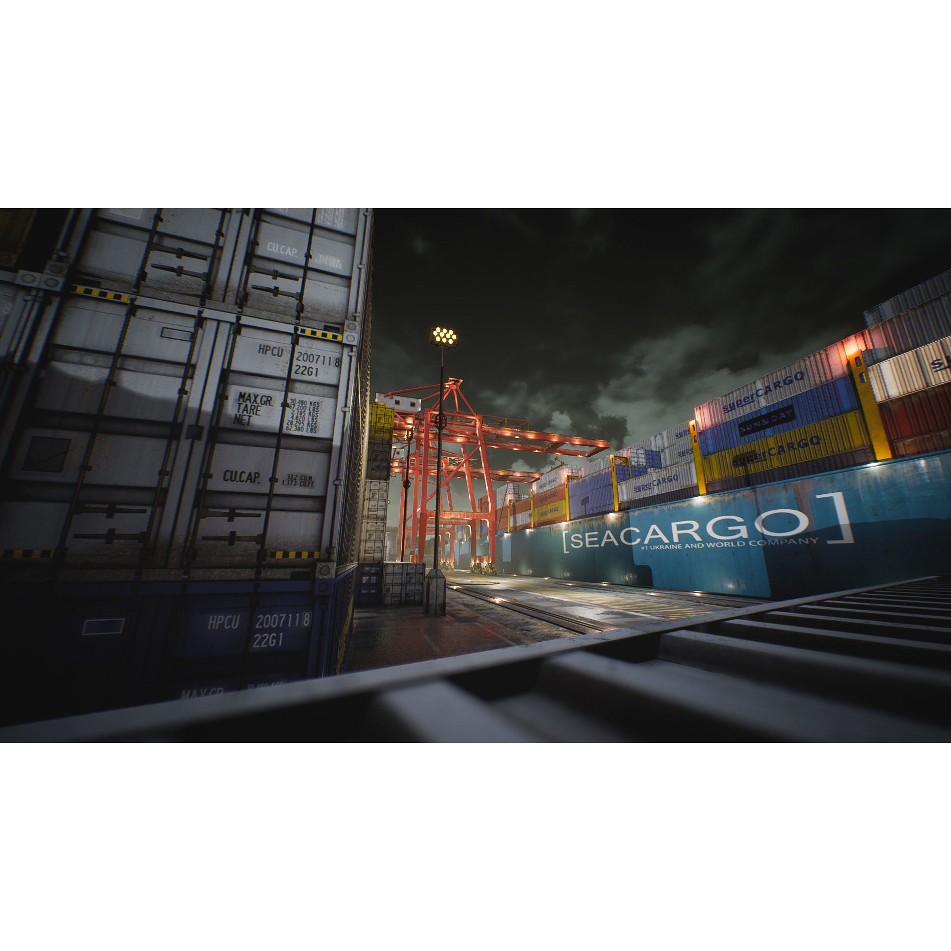 Container Yard Environment Set - Low-Poly Game-Ready 3D Model - View 4