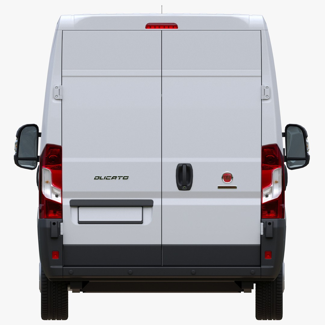 FIAT Ducato LWB 3D Model – Medium Roof Commercial Van, FBX, OBJ - View 11