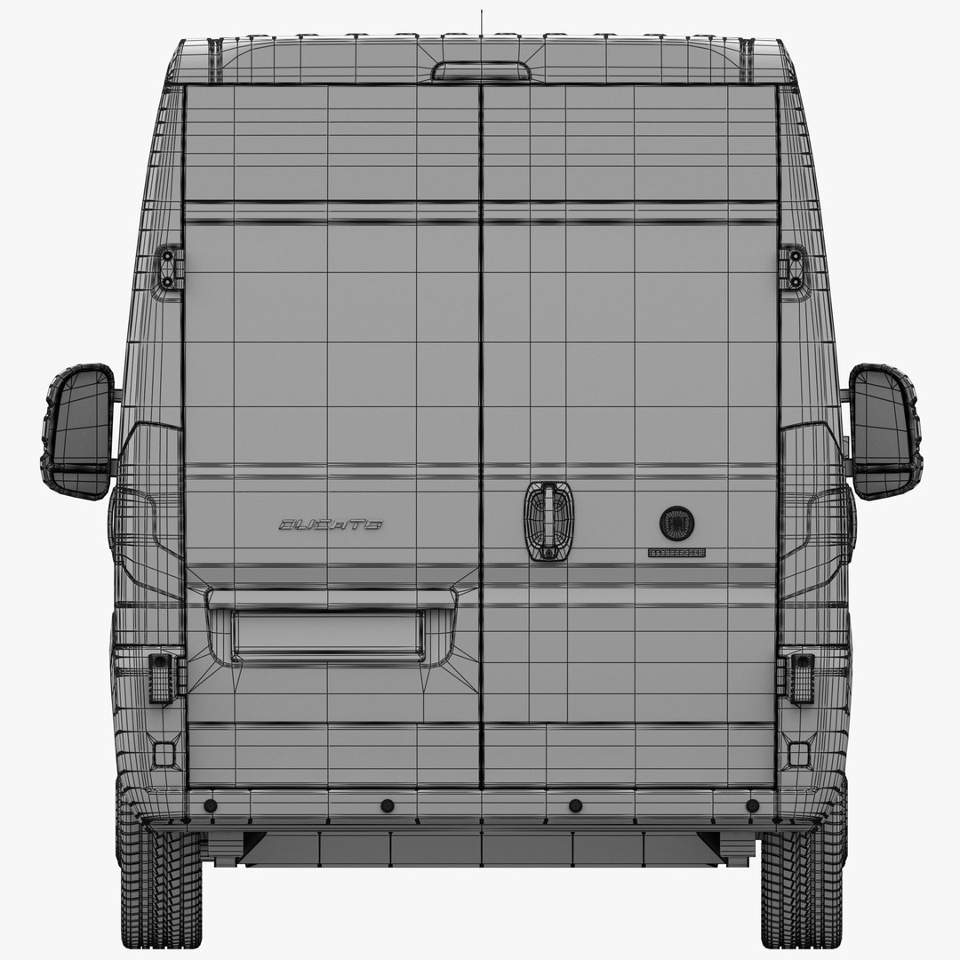 FIAT Ducato LWB 3D Model – Medium Roof Commercial Van, FBX, OBJ - View 22