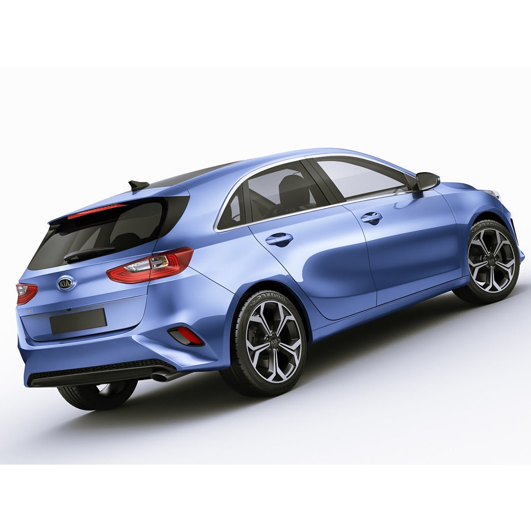 Kia Ceed 3D Model – Detailed Exterior, Game-Ready Formats - View 10