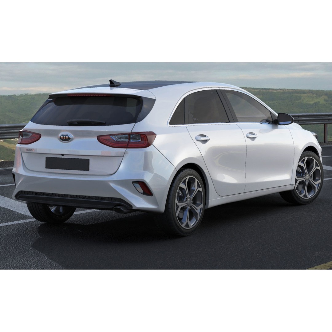 Kia Ceed 3D Model – Detailed Exterior, Game-Ready Formats - View 16