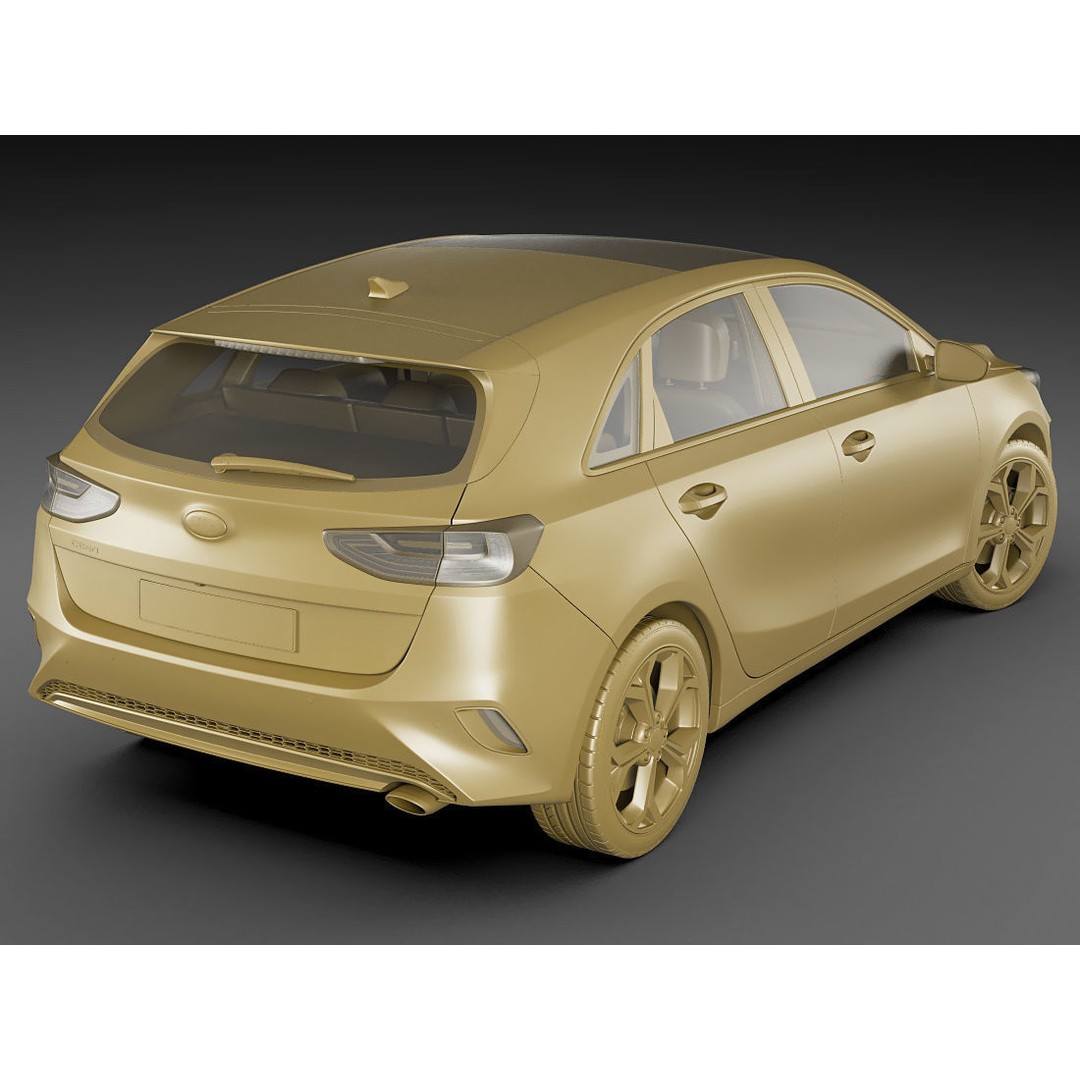 Kia Ceed 3D Model – Detailed Exterior, Game-Ready Formats - View 18