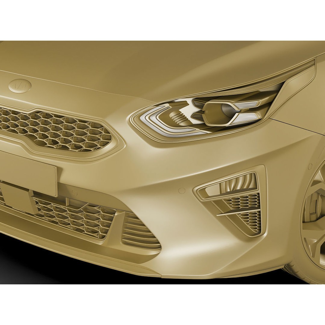 Kia Ceed 3D Model – Detailed Exterior, Game-Ready Formats - View 19