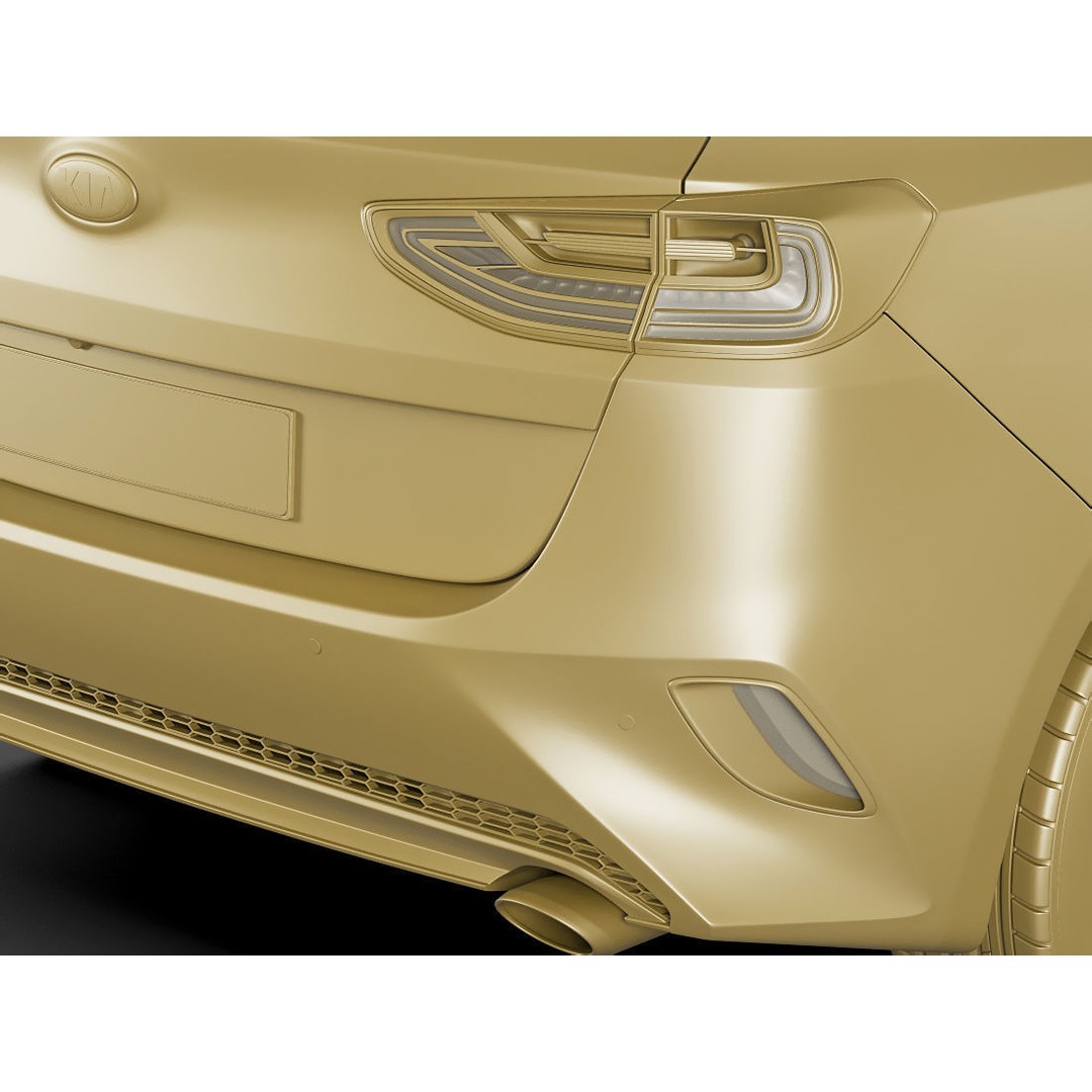 Kia Ceed 3D Model – Detailed Exterior, Game-Ready Formats - View 20