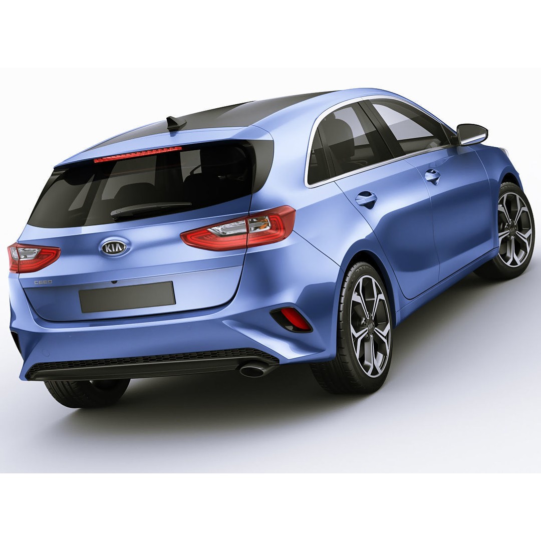 Kia Ceed 3D Model – Detailed Exterior, Game-Ready Formats - View 3