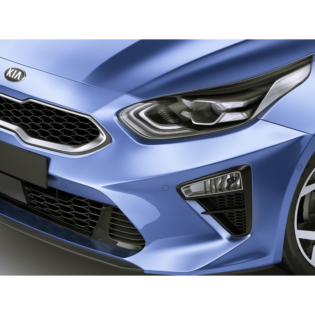 Kia Ceed 3D Model – Detailed Exterior, Game-Ready Formats - View 5