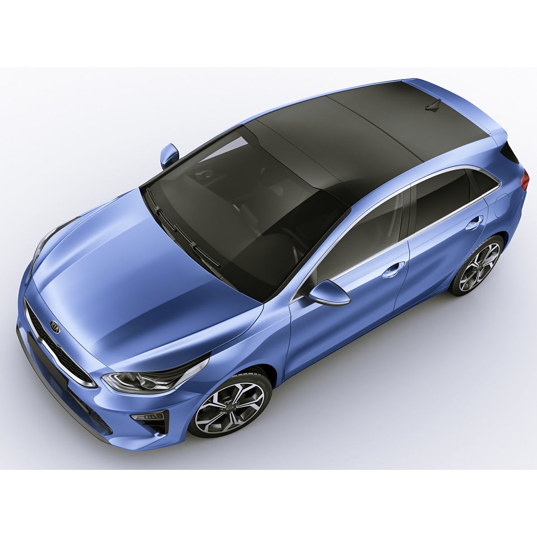 Kia Ceed 3D Model – Detailed Exterior, Game-Ready Formats - View 7