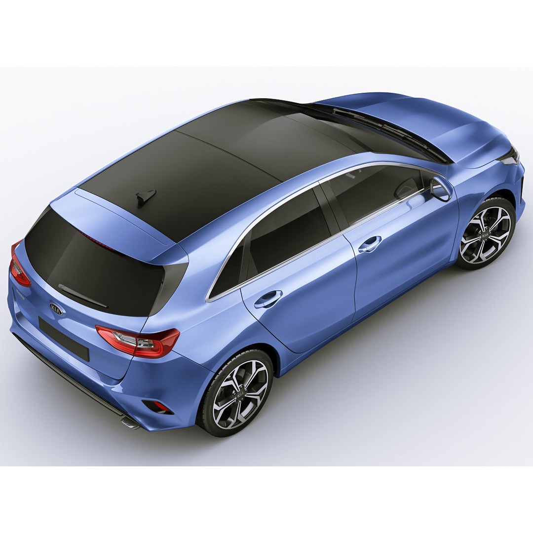 Kia Ceed 3D Model – Detailed Exterior, Game-Ready Formats - View 8