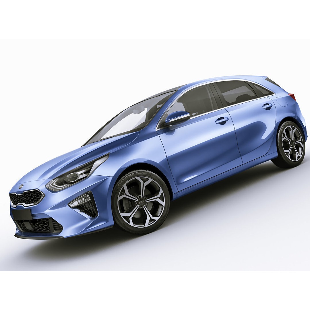 Kia Ceed 3D Model – Detailed Exterior, Game-Ready Formats - View 9