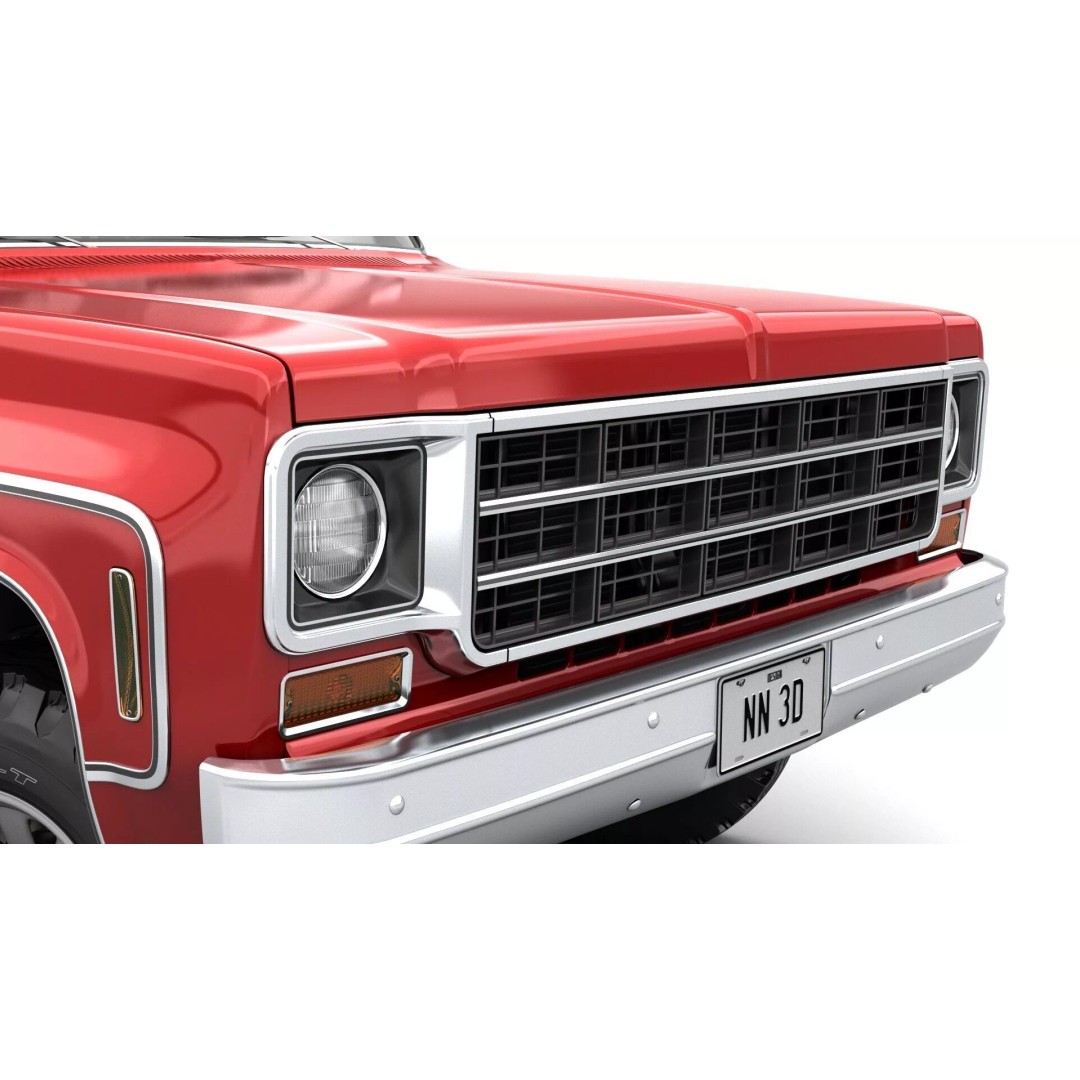 Vintage SUV 3D Model – High Detail 4WD Vehicle, FBX & Blender - View 10
